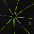 STORMaxi ST-12 aerodynamiskt stormparaply, Ø 92 cm, svart / Lime Green