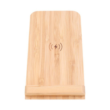 Salante trådlös laddare/mobilhållare, beige, produktbild (2)