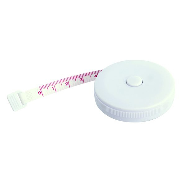 1,5 m Tailorfit måttband, vit, produktbild (1)