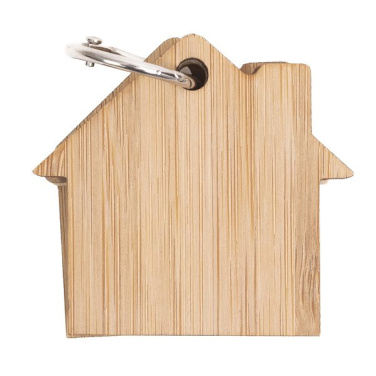 Homeland bambu nyckelring med memokort, beige, produktbild (3)