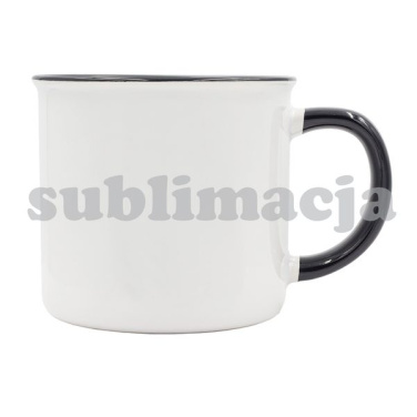 400 ml Ars-mugg med sublimeringsbeläggning, svart, produktbild (3)