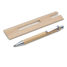 Lakimus Long-Life bambupenna/blyertspenna i fodral, beige