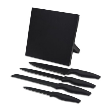 Akita knivset på magnetblock, svart, produktbild (3)