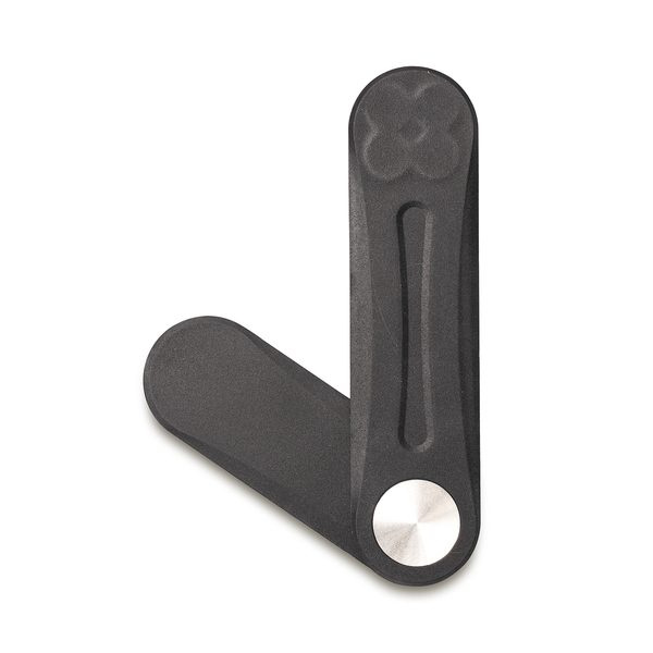 Magnetisk sidomonterad telefonhållarklips, svart, produktbild (1)