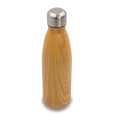 500ml Woody vakuumflaska, brun, produktbild (2)