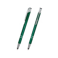 COSMO SLIM TOUCH metallkulspetspenna med pekskärmsspets, grön