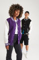 Just Hoods Varsity-tröja, lila/vit