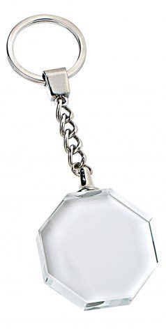 Nyckelring i kristall (utan ask) - 40 × 40 mm, produktbild (1)