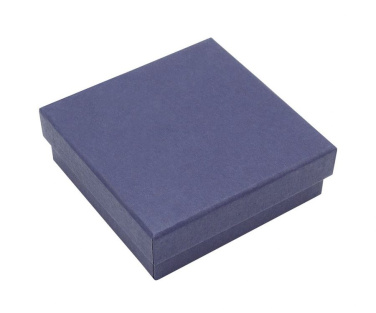 Blå satinlåda blå 140 × 140 × 35 mm, produktbild (3)