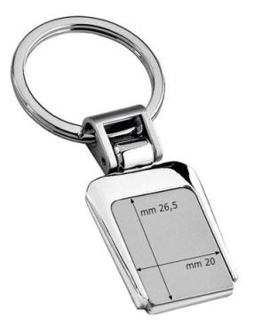 Nyckelring matt satin / blank, produktbild (2)