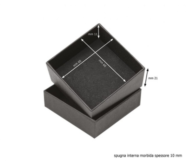 Scatola nera fondo coperchio 6 × 6 × 2 cm, produktbild (2)