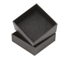 Scatola nera fondo coperchio 9 × 9 × 3 cm