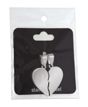 Hänge stålhjärta 26 × 27 mm, produktbild (2)