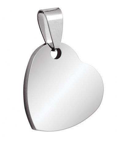 Hänge stålhjärta 20 × 20 mm, produktbild (1)