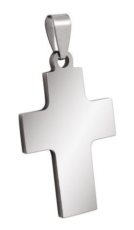 Hänge stålkors 23 × 37 mm, produktbild (1)