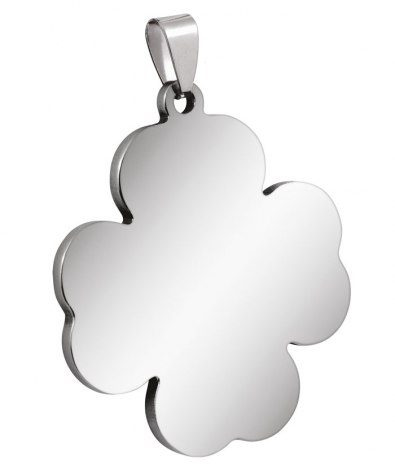 Hänge blomma stort stål 37 × 42 mm, produktbild (1)