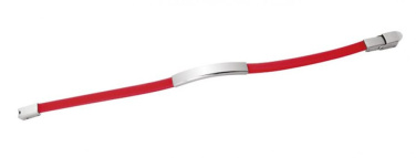 Stålarmband och röd eva 0,50 cm, produktbild (2)