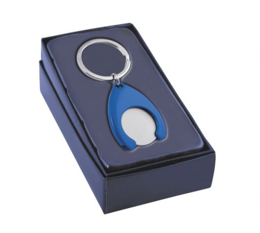 Nyckelring blå - satin euro, produktbild (2)