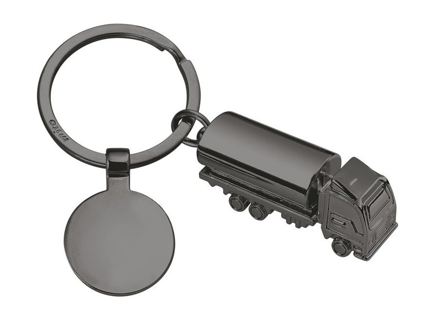 Nyckelring för polerad tank med polett, produktbild (1)