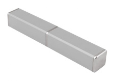 Aluminiumlåda fyrkantig färg silver