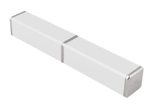 Aluminiumlåda fyrkantig vit - utan penna