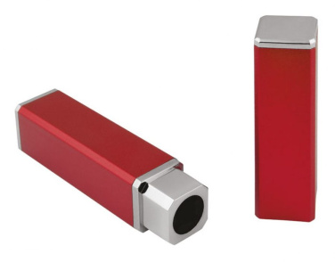Aluminiumlåda fyrkantig röd - utan penna, produktbild (3)