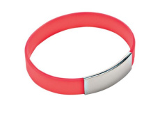 Armband för män i rött silikon