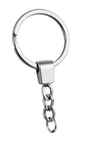 Platt ring med kedja, produktbild