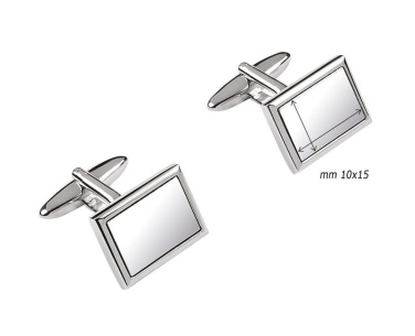 Rektangulära manschettknappar 13 × 19 mm utan ask, produktbild (3)