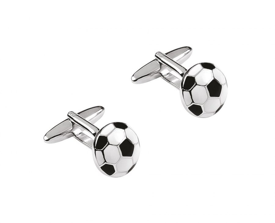 Manschettknappar fotboll d 14 h 5 mm, utan ask, produktbild (1)