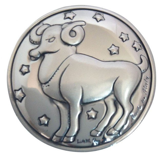 Emblem zodiaken Väduren - diameter 30 mm, produktbild