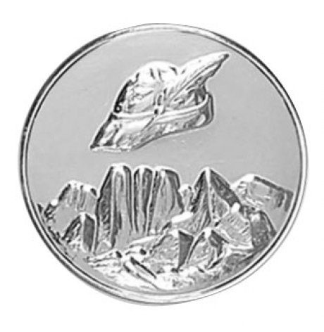 Medaljinsats med italienskt alpintruppsmotiv, 25 mm, produktbild