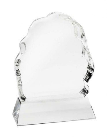 Prispokal "isberg" vitt glas, produktbild (1)