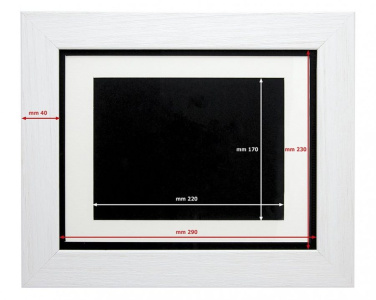 Vit ram för prisplakett 15 × 20 cm, produktbild (2)