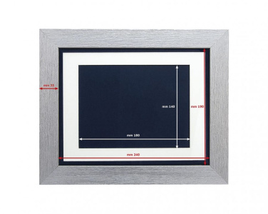 Gesims argento per targa 12 × 16 cm, produktbild (2)
