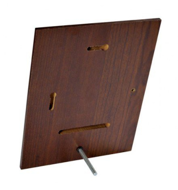 Prisplakett i MDF med valnötsfinish, 160 × 120 × 15 mm, produktbild (3)