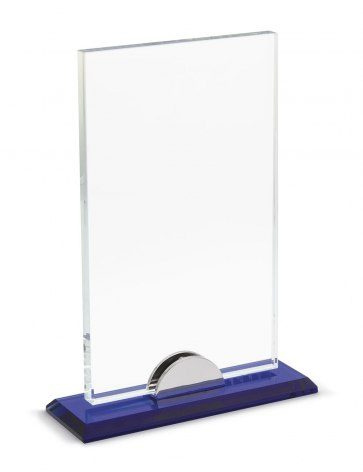 Vetro trasp.200 × 120 c/supporto bas blå, produktbild (1)