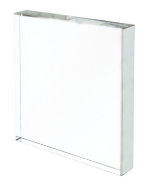 Skrivbordspappersvikt fyrkantig 120 × 120 × 19 mm, produktbild (2)