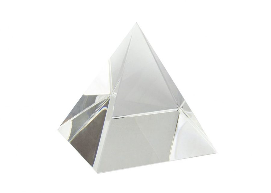 Pyramidglas utan låda mm 70 × 70 h70, produktbild