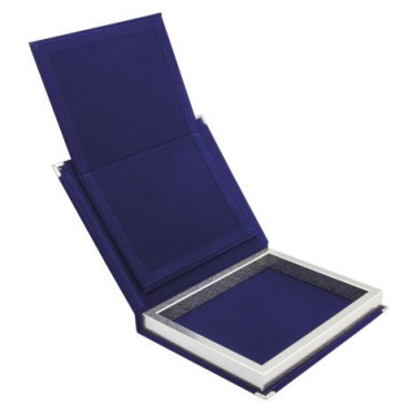 Astuccio portat.velluto blu argento26 × 21, produktbild (4)