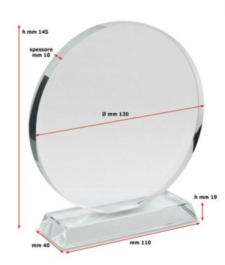 Prispokal rund slät diameter 130 mm, produktbild (2)