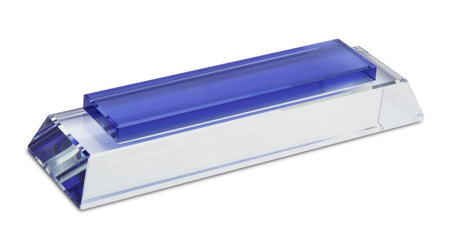 Bas genomskinlig 160 × 50 × 19 mm e blå, produktbild (1)