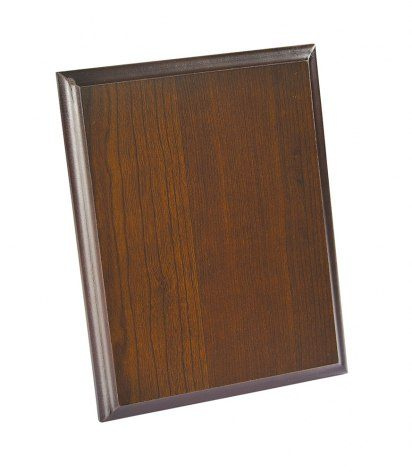 Prisplakett i MDF med valnötsfinish, 230 × 180 × 15 mm, produktbild (1)