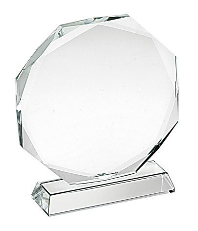Åttkantig prispokal med diameter 130 mm bas 19, produktbild (1)