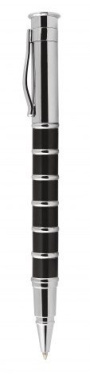 Rollerballpenna med svarta ringar, produktbild (2)