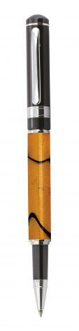 Rollerballpenna marmor orange, produktbild