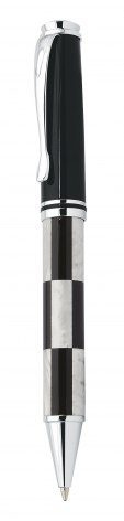 Metall lyxpenna schackdesign glasfiber, produktbild