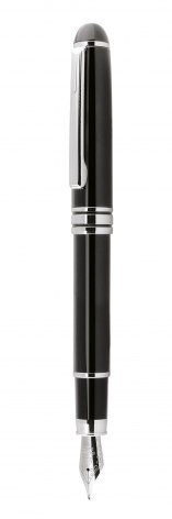 Svart reservoarpenna - förkromad d=13,5 mm, produktbild (1)