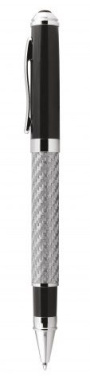 Svart kulspetspenna i kolfiber, produktbild (2)