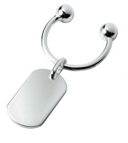 Nyckelring i silver 925% "ranunkelfärgad", produktbild
